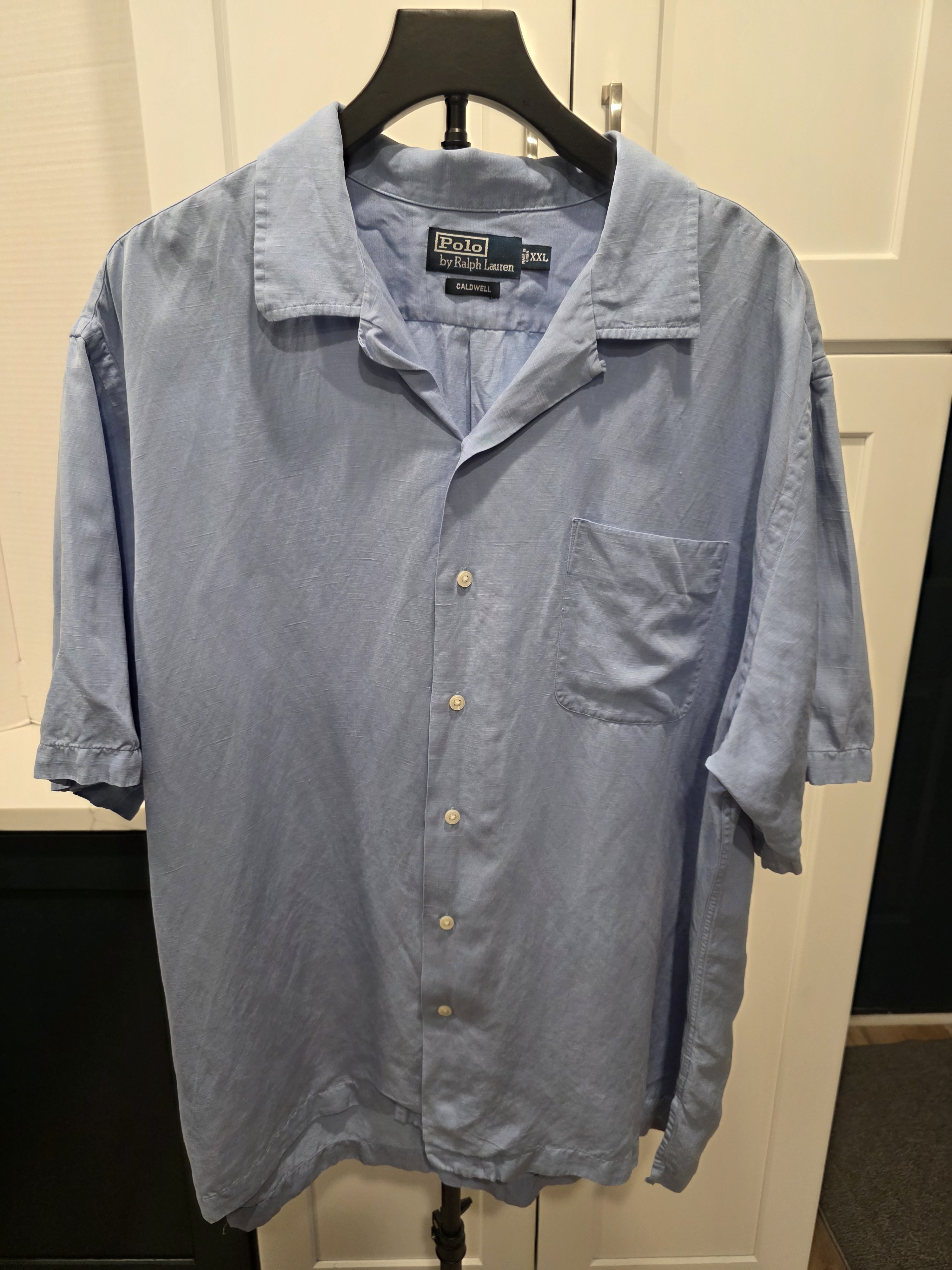 Ralph Lauren Light Blue Short Sleeve Button-Down Shirt